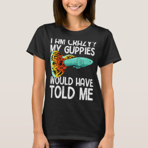 Camiseta Peces Guppy Acuario Acuarista