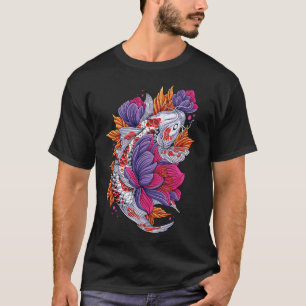 Camiseta peces Koi coloridos