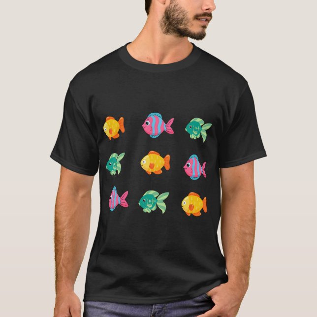 Camiseta Peces lindos y coloridos (Anverso)