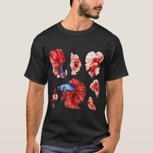 Camiseta Peces luchadores siameses