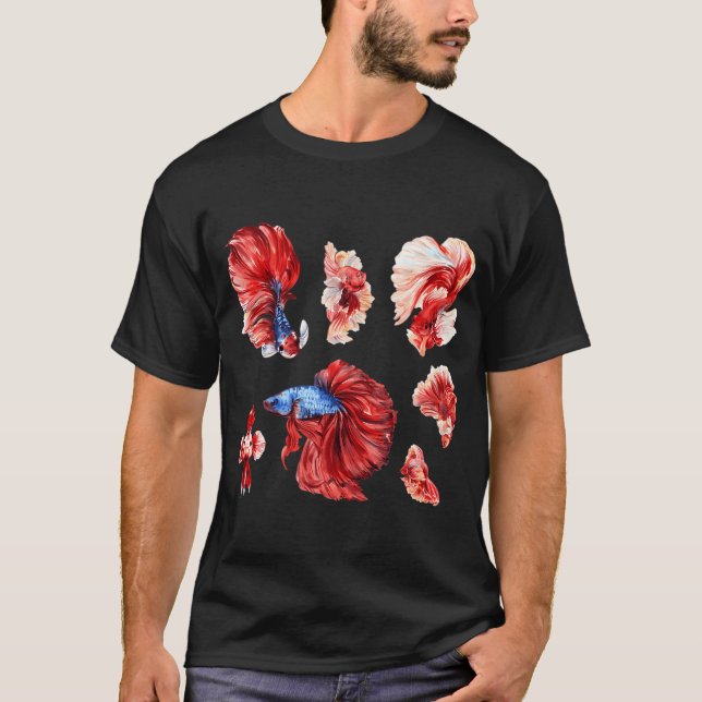 Camiseta Peces luchadores siameses (Anverso)
