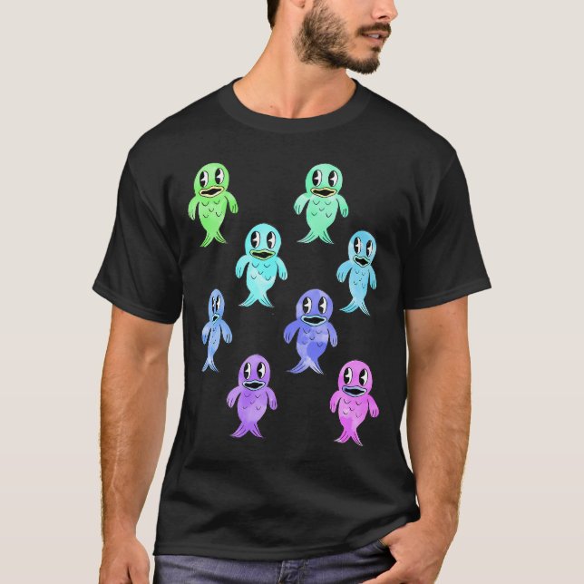 Camiseta peces molleja (Anverso)