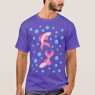 Camiseta Peces rosados y burbujas