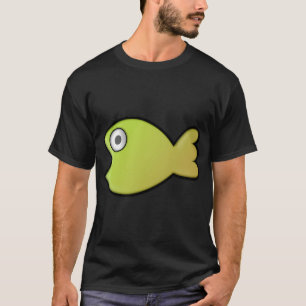 Camiseta peces verdes o amarillos lindos