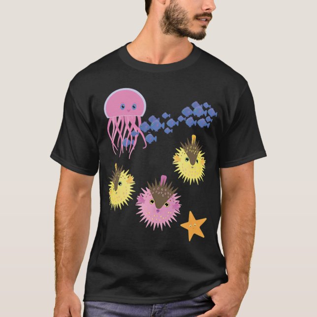 Camiseta Peces y amigos (Anverso)