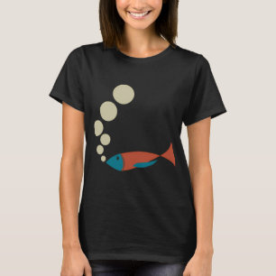 Camiseta peces y burbujas