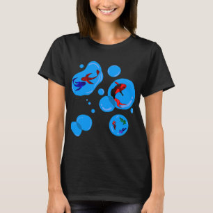 Camiseta Peces y burbujas