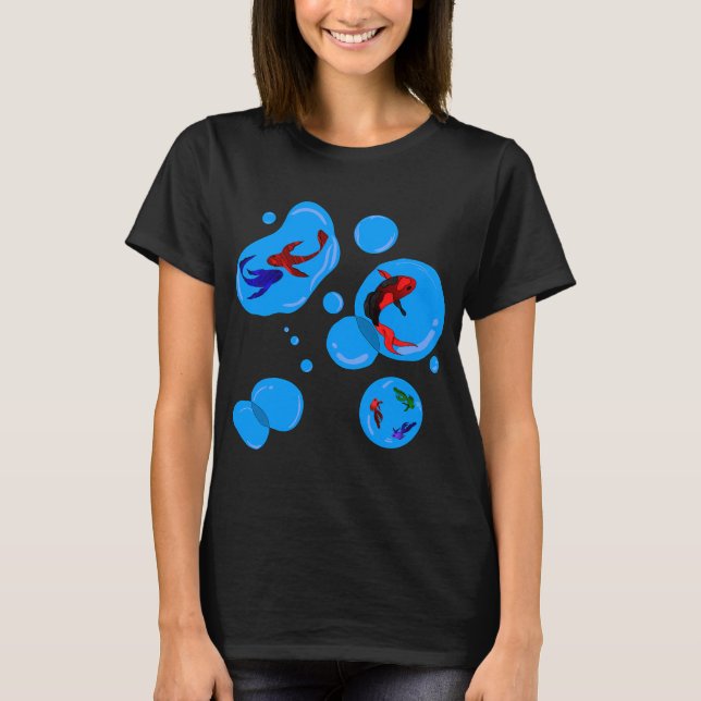 Camiseta Peces y burbujas (Anverso)