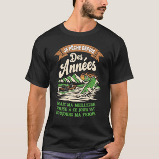 Camiseta Pêche Meilleure Prise C'est Ma Femme 