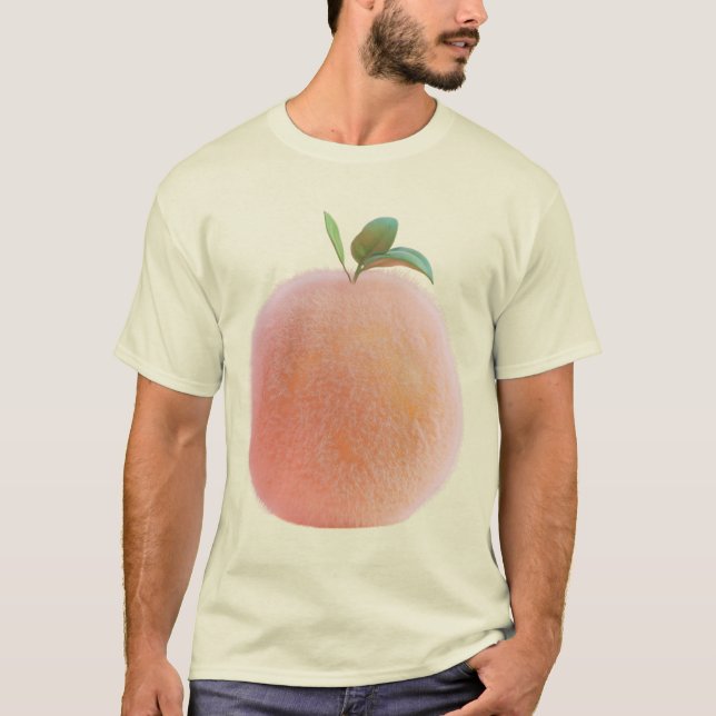 Camiseta Pêche Peluche - Plush Peach (Anverso)