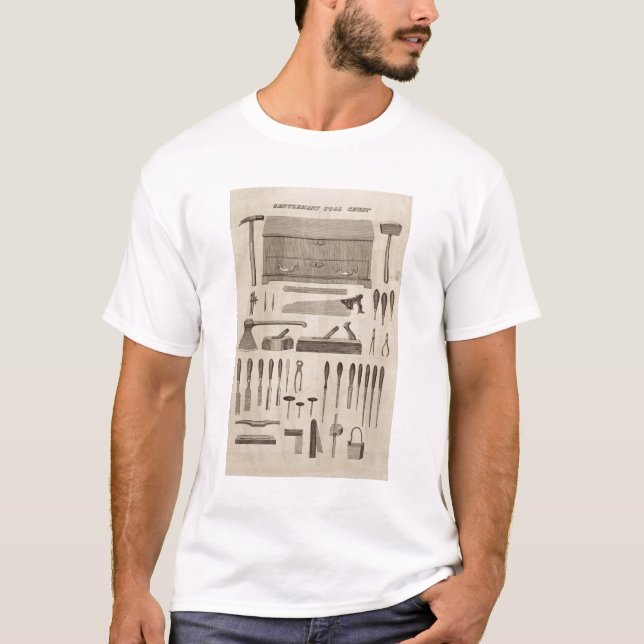 Camiseta Pecho de la herramienta de un caballero, del (Anverso)