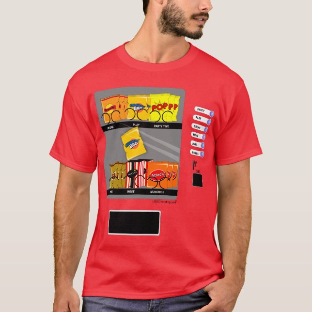 Camiseta Pecho de la máquina expendedora (Anverso)