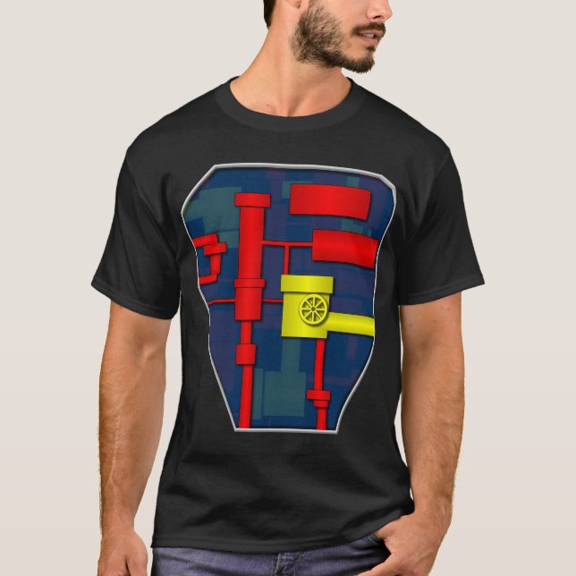 Camiseta Pecho del robot (Anverso)