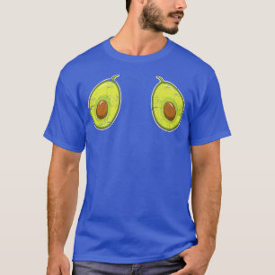 Camiseta Pechos de aguacate Graciosas Breas Vegetarias Vege