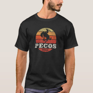Camiseta Pecos TX Vintage Country Western Retro