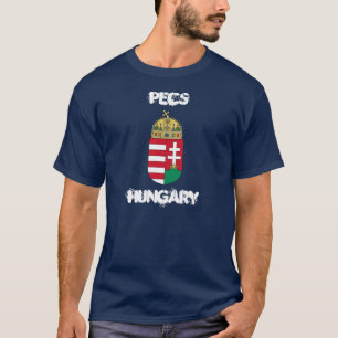 Camiseta Pecs, Hungría con escudo de armas