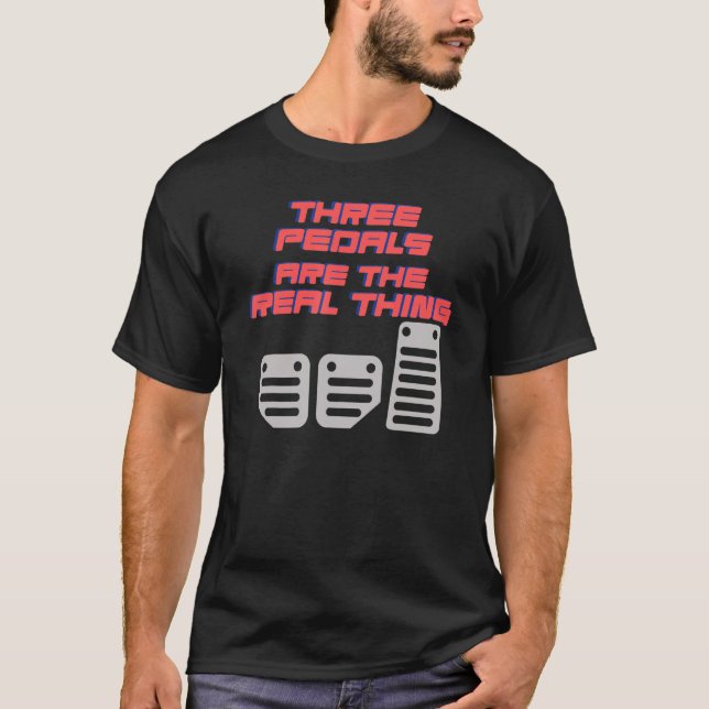 Camiseta Peda del acelerador del freno de coche del control (Anverso)