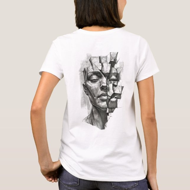 Camiseta Pedaços modelo II (Reverso)