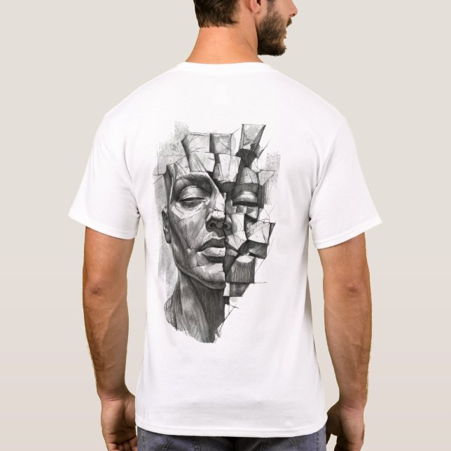 Camiseta Pedaços Modelo II (Reverso)