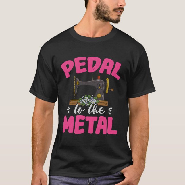 Camiseta Pedal A La Máquina De Coser (Anverso)