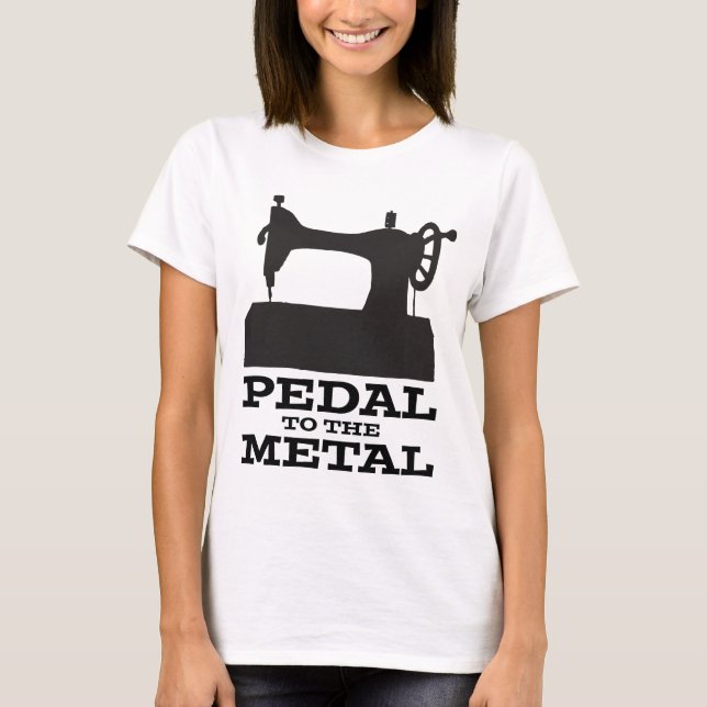 Camiseta Pedal a la silueta metalizado (Anverso)