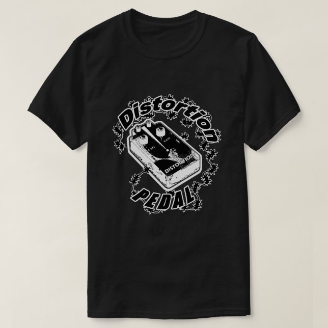Camiseta Pedal de distorsión - Choque eléctrico (Diseño del anverso)