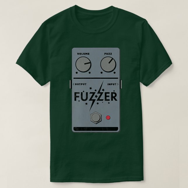 Camiseta Pedal de efecto de guitarra Fuzzer Fuzz mejor rega (Diseño del anverso)