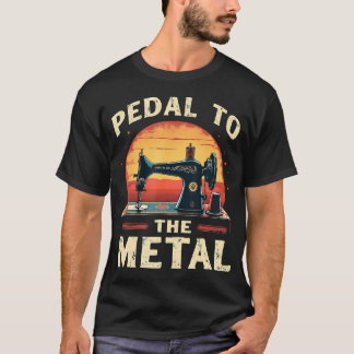 Camiseta Pedal To The Metal - Quilter de Máquina de Coser Q