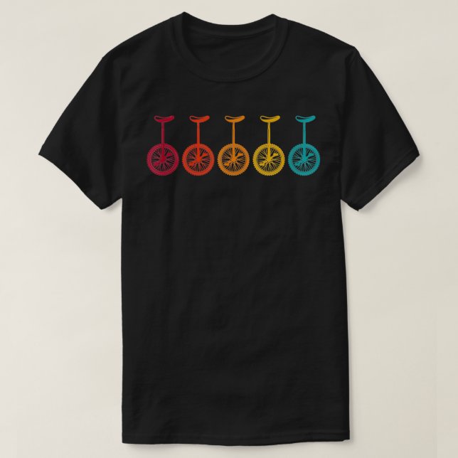 Camiseta Pedalero de unicíclica retro vintage monociclero E (Diseño del anverso)