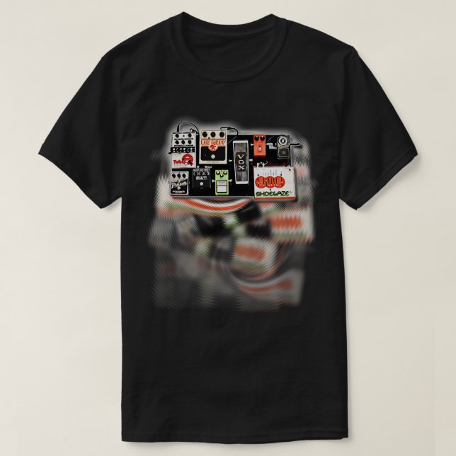 Camiseta Pedales de guitarra Shoegaze Indie Dream FanArt (Diseño del anverso)