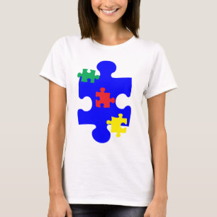 Camiseta Pedazo Awarness del rompecabezas del autismo