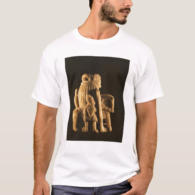 Camiseta Pedazo de ajedrez del caballero (Anverso)