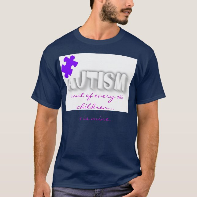 Camiseta Pedazo del rompecabezas del autismo para la (Anverso)
