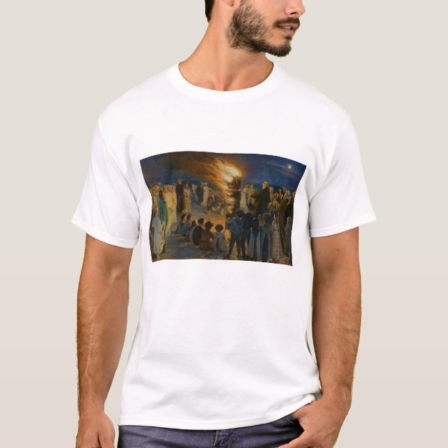 Camiseta Peder Severin Kroyer - El incendio de la víspera d (Anverso)