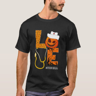 Camiseta Pediatra Enfermera de Amor Enfermera Vida Hallowee