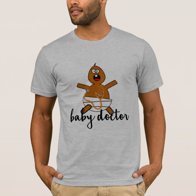 Camiseta pediatra humor fresco médico de bebé de salud dive (Anverso)