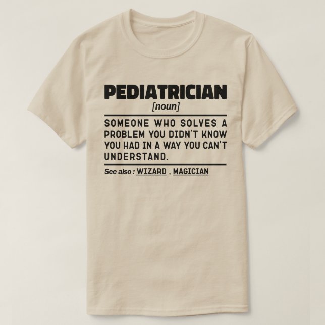 Camiseta Pediatra Noun Funny Baby Médico Guay Pediátrico (Diseño del anverso)