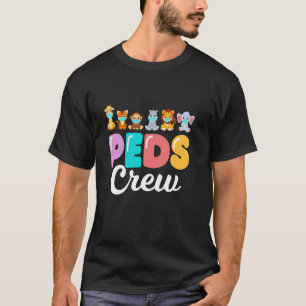 Camiseta Pediatría de la tripulación de PEDS Animales de la