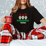 Camiseta Pediatric Nurse Santa Celebration Christmas Tee<br><div class="desc">Spread the magic of Christmas with this delightful Pediatric Nurse Christmas tee. Three jolly Santas symbolize the boundless love and care that pediatric nurses provide to children. This shirt is not only a perfect holiday gift, but also a meaningful token of gratitude for the dedicated pediatric nurse in your life....</div>