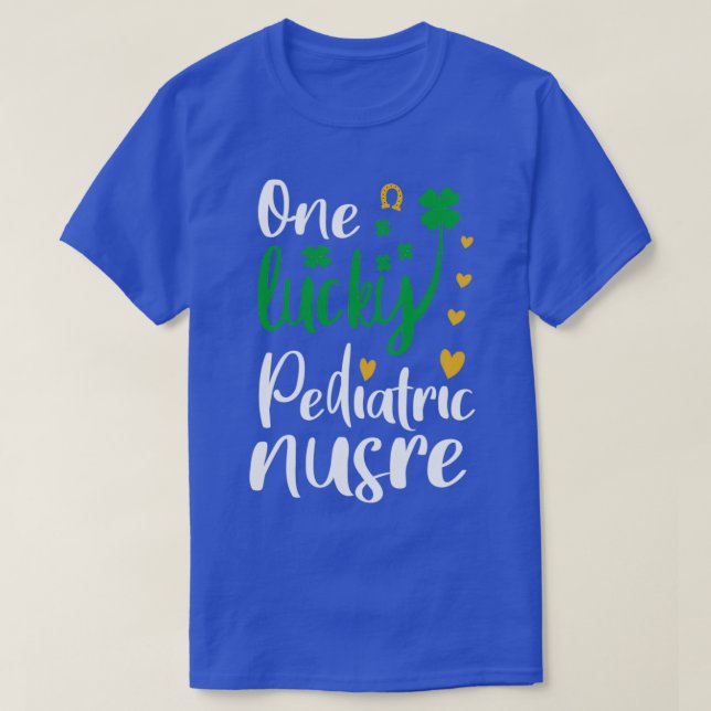 Camiseta Pediatric nurse st patricks day (Diseño del anverso)