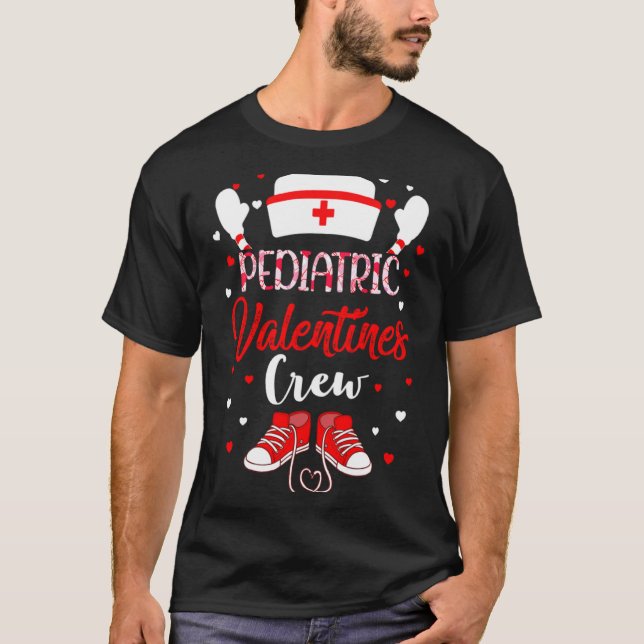 Camiseta Pediatric Valentines Day Nurse Crew Family Group N (Anverso)
