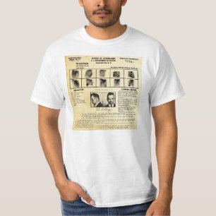 Camiseta Pedido de DOJ Identifcation John Dillinger 1217