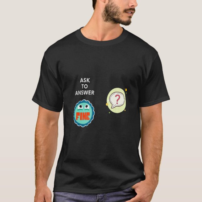 Camiseta Pedir respuesta correcta (Anverso)