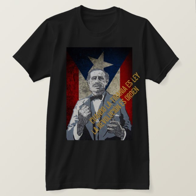 Camiseta Pedro Albizu Campos (Anverso del diseño)