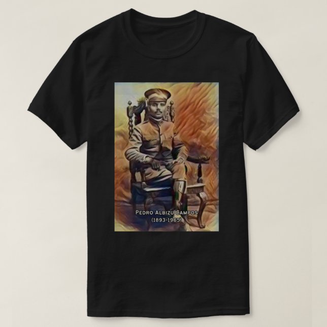 Camiseta Pedro Albizu Campos (Diseño del anverso)