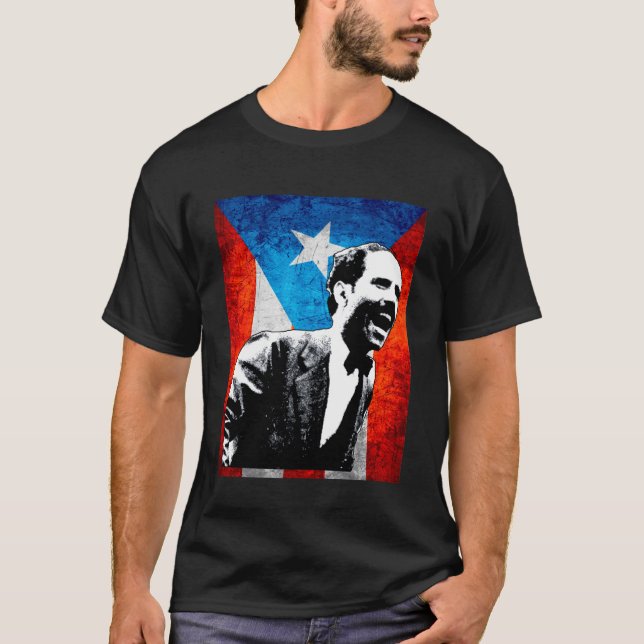 Camiseta Pedro Albizu Campos El Maestro Boricua Puerto Rico (Anverso)
