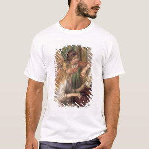 Camiseta Pedro chicas jóvenes de Renoir un en el piano