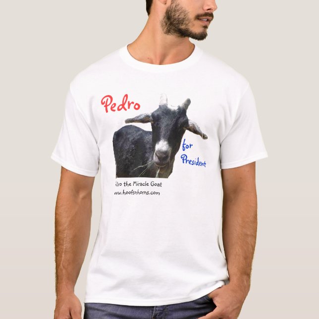 Camiseta Pedro para Pres, Pedro, para el presidente, Pedro… (Anverso)