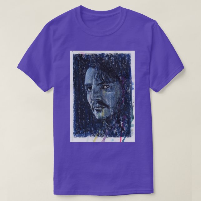 Camiseta Pedro Pascal Dibujó Aceite y Tinta (Diseño del anverso)