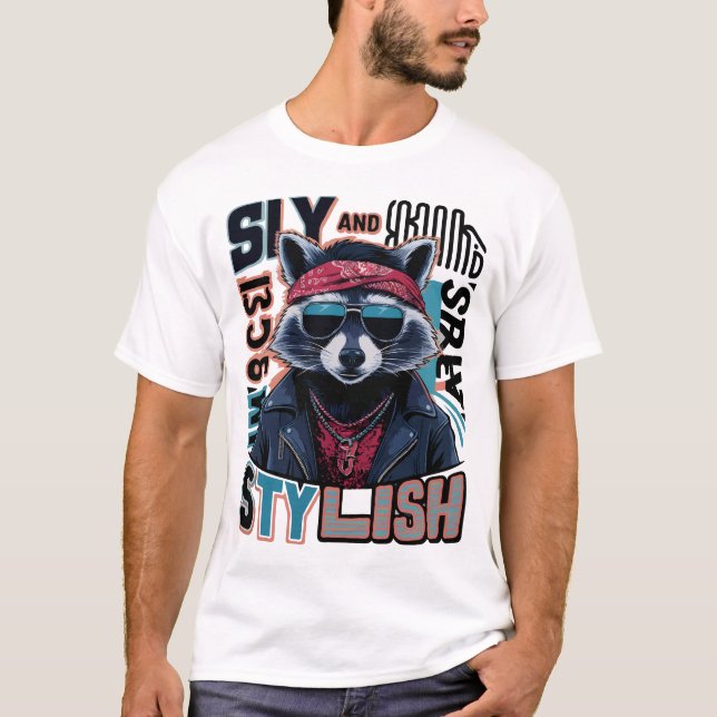 Camiseta Pedro Raccoon elegante (Anverso)